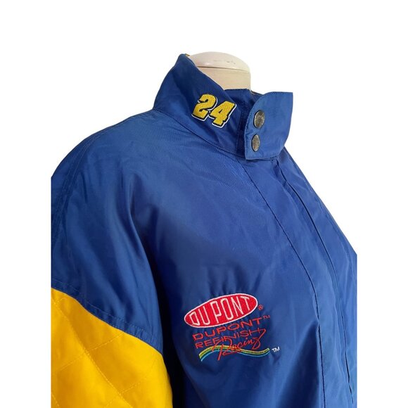 Vintage Nascar Jeff Gordon #24 Jacket Sz XL Mens by Nutmeg Blue & Yellow Racing - Picture 11 of 15